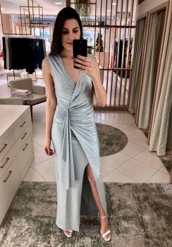 VESTIDO LONGO PRATA VESTIDO LONGO PRATA