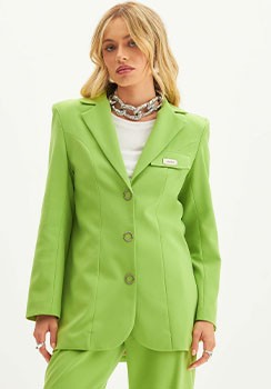 BLAZER ALONGADO COM ABOTOAMENTO