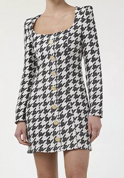 VESTIDO ESTAMPADO LANÇA PERFUME PRETO