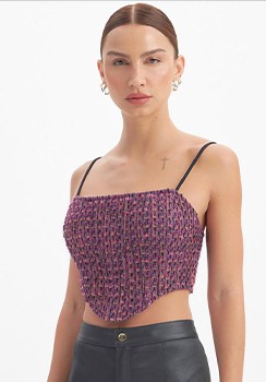 CROPPED TWEED LANÇA PERFUME