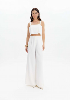 CALÇA WIDE LEG CINTURA ALTA LANÇA PERFUME