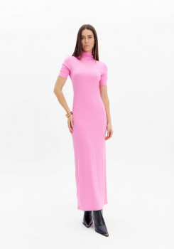 VESTIDO SUPER MIDI CANELADO LANÇA PERFUME