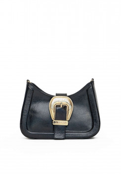 BOLSA CROSSBODY COURO COM FIVELA CROCO LANÇA PERFUME
