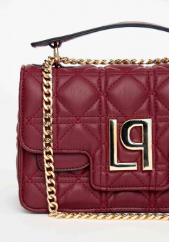 TOTE BAG COM MATELASSÊ E APLICAÇÃO LOGO COM ALÇAS EM CORRENTES LANÇA PERFUME