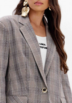 BLAZER OVERSIZED ALONGADO COM BOTÃO LANÇA PERFUME