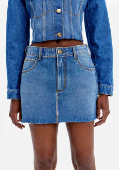 SAIA JEANS COMFORT CINTURA ALTA BARRA A FIO LANÇA PERFUME