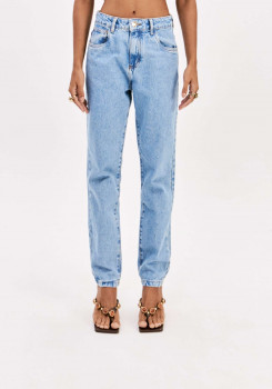 CALÇA JEANS TAPARED HIGH LANÇA PERFUME