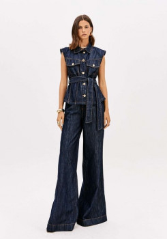 CALÇA JEANS PANTALONA CINTURA SUPER  ALTA LANÇA PERFUME