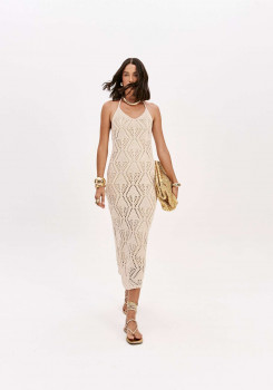 VESTIDO SUPER MIDI TRICÔ FRENTE ÚNICA LANÇA PERFUME