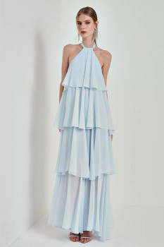 VESTIDO CROWN AZUL BEBÊ AVE RARA