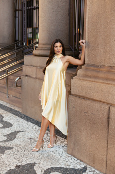 VESTIDO JULIE AMARELO AVE RARA