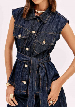 COLETE JEANS ALONGADO LANÇA PERFUME