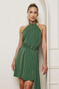 VESTIDO CURTO LISO FRENTE ÚNICA CHARRY