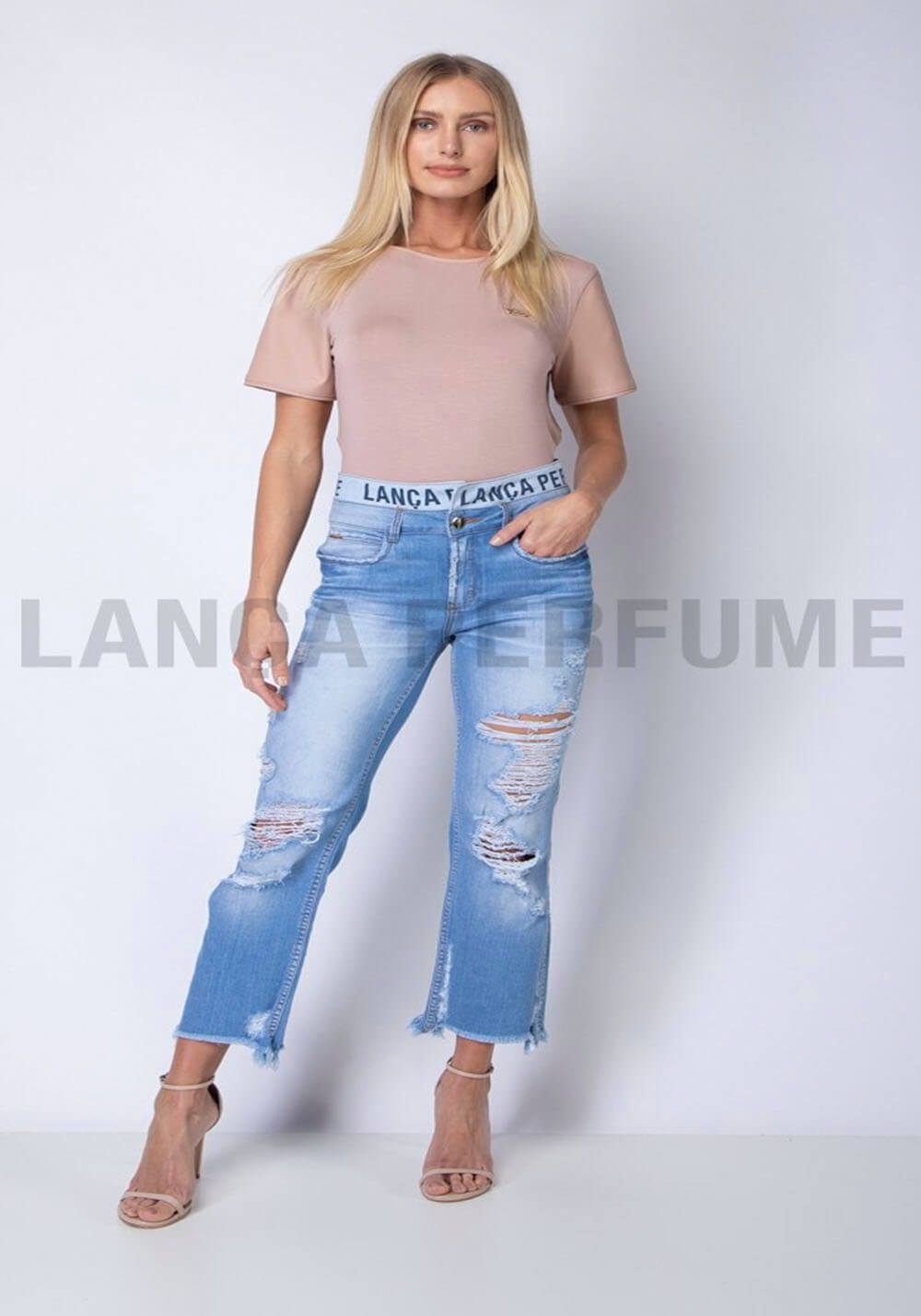 T-SHIRT NUDE LANÇA PERFUME T-SHIRT NUDE LANÇA PERFUME