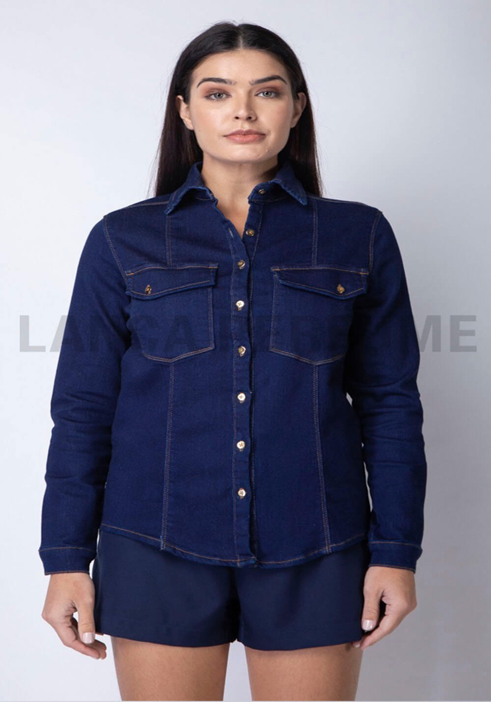 CAMISA JEANS SLIM COMFORT LANÇA PERFUME CAMISA JEANS SLIM COMFORT LANÇA PERFUME