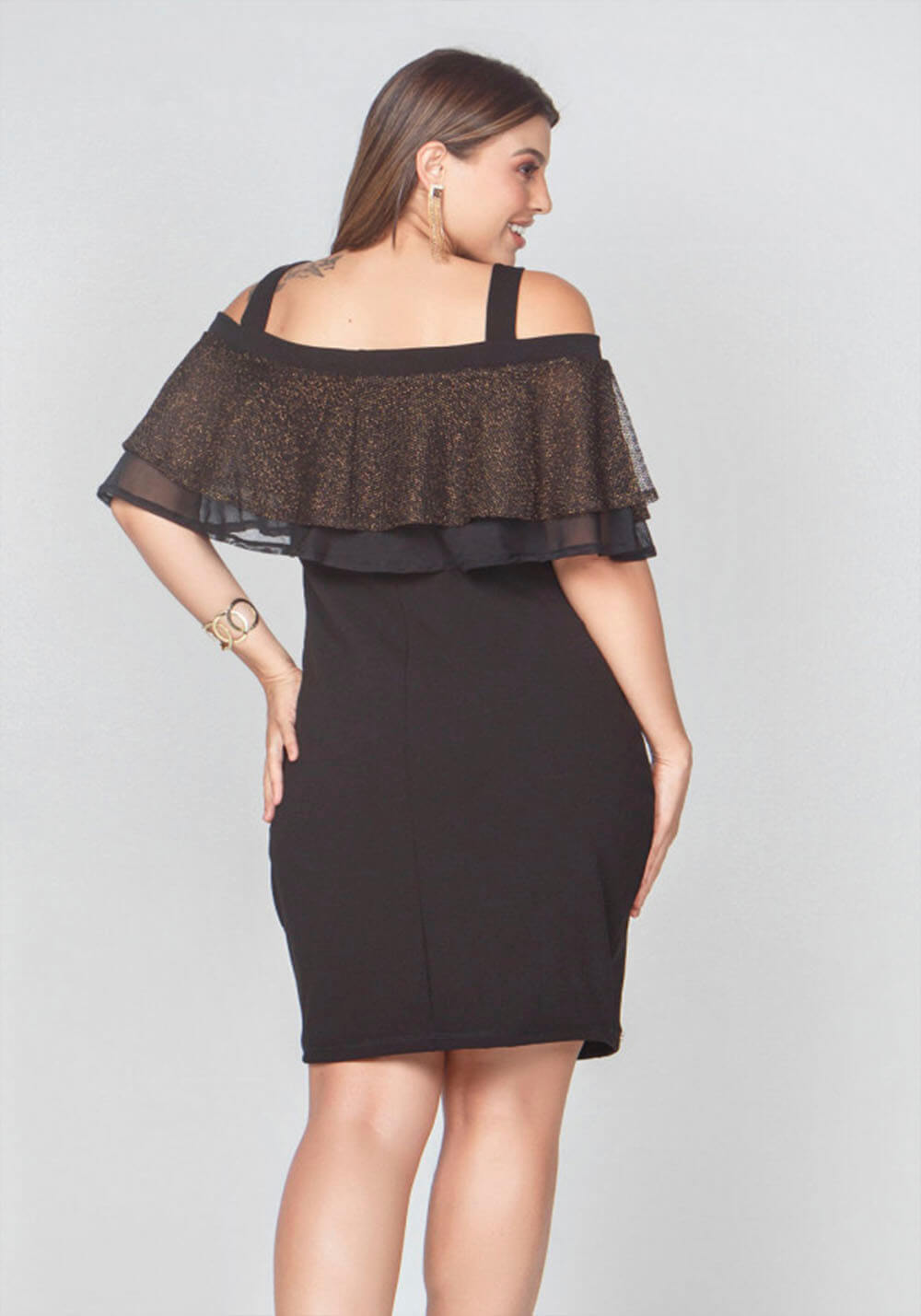 VESTIDO DIAMOND OMBRO A OMBRO ELEGANCE VESTIDO DIAMOND OMBRO A OMBRO ELEGANCE