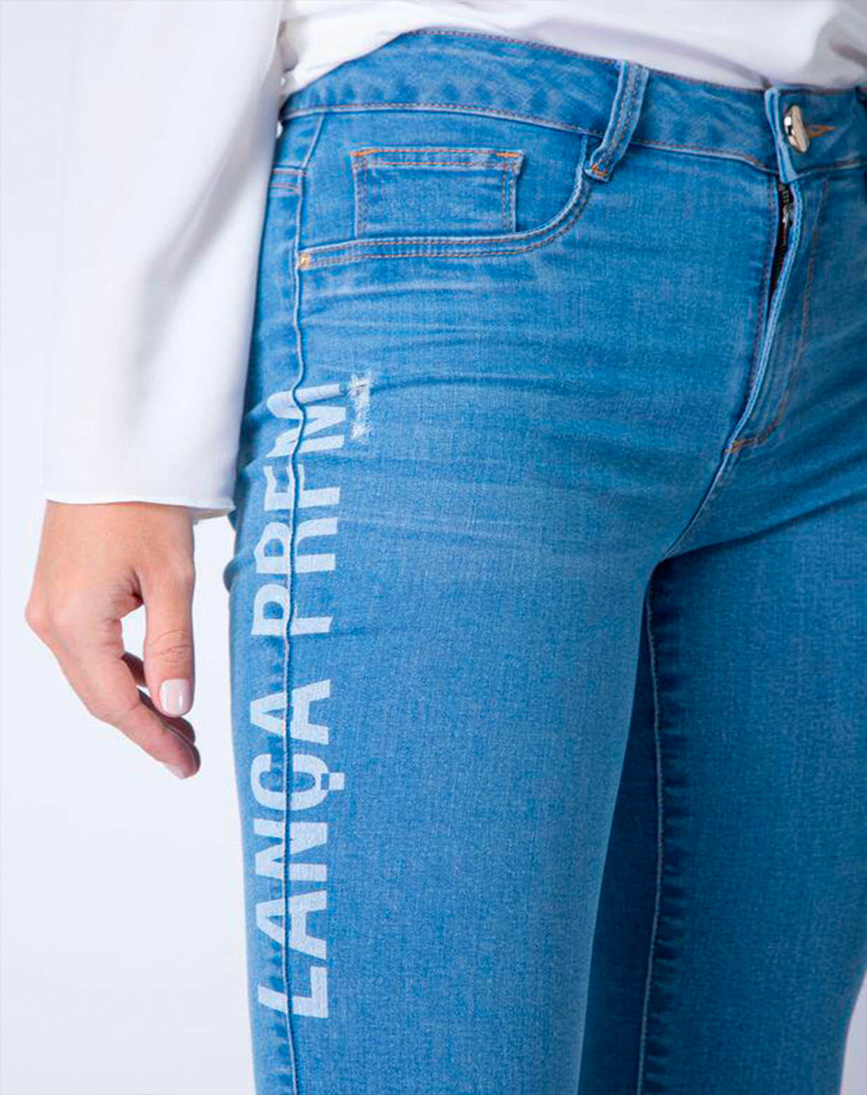 CALÇA FLARE JEANS LANÇA PERFUME CALÇA FLARE JEANS LANÇA PERFUME
