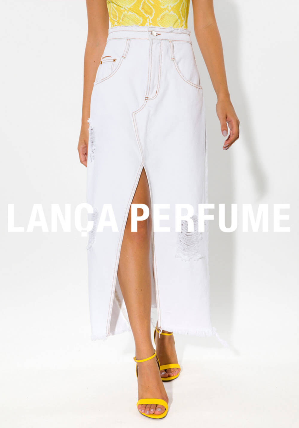 SAIA JEANS MIDI LANÇA PERFUME SAIA JEANS MIDI LANÇA PERFUME