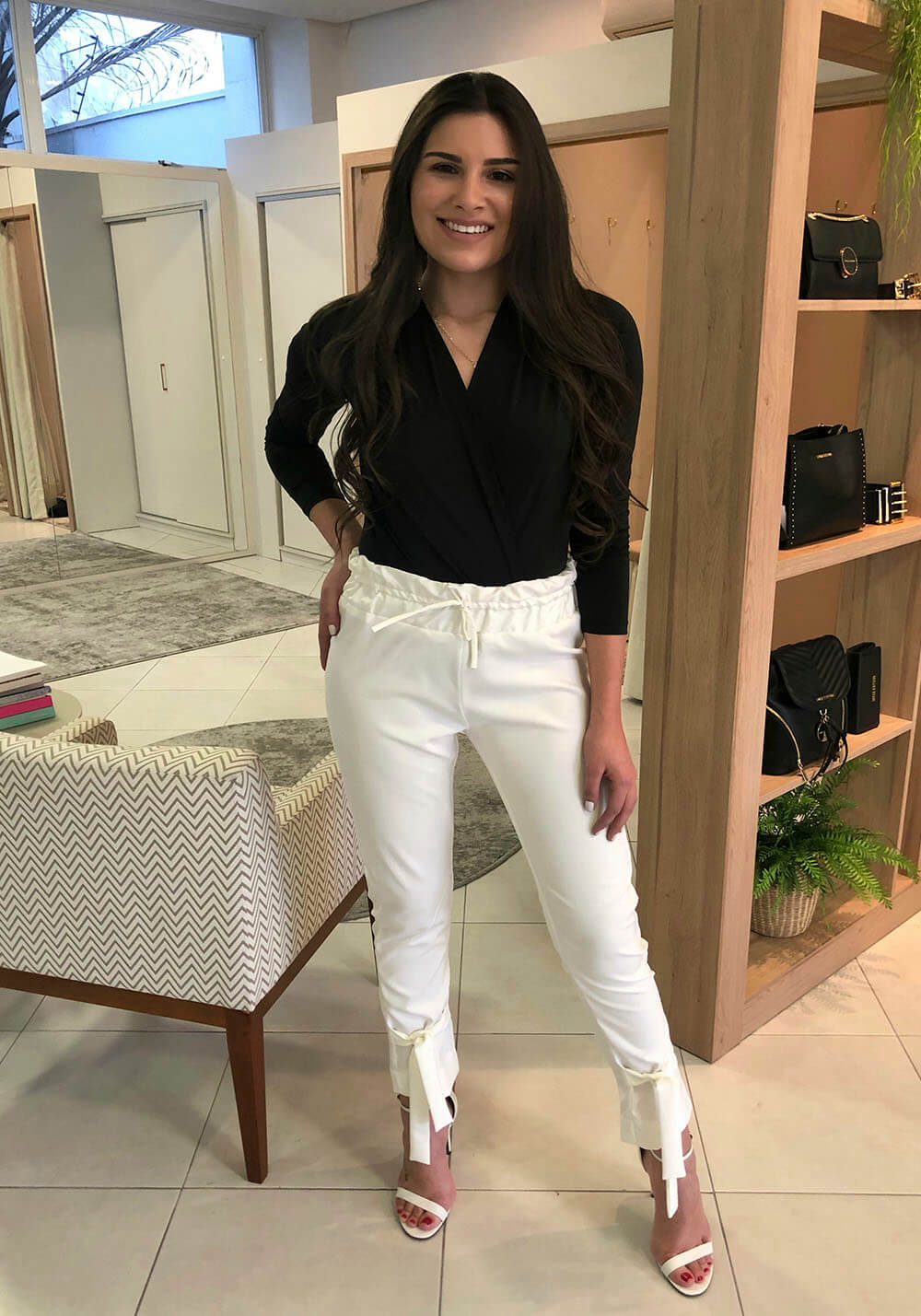 CALÇA OFF WHITE DEVOTA CALÇA OFF WHITE DEVOTA