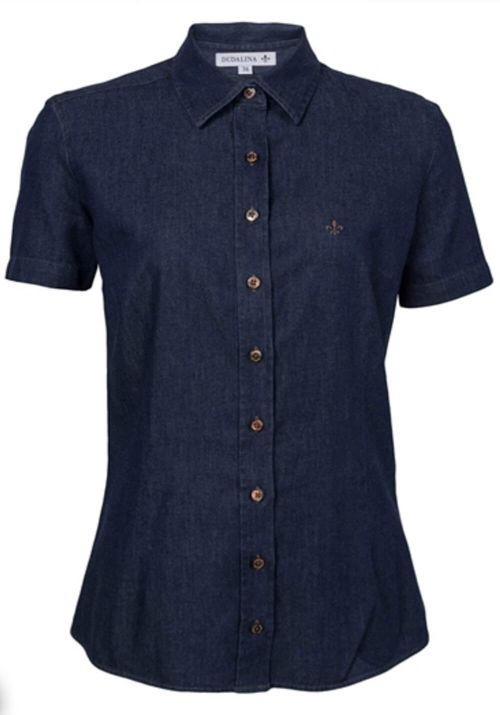 CAMISA DUDALINA JEANS MANGA CURTA CAMISA DUDALINA JEANS MANGA CURTA