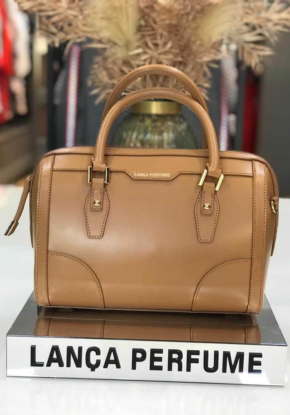 brown structured bolsa