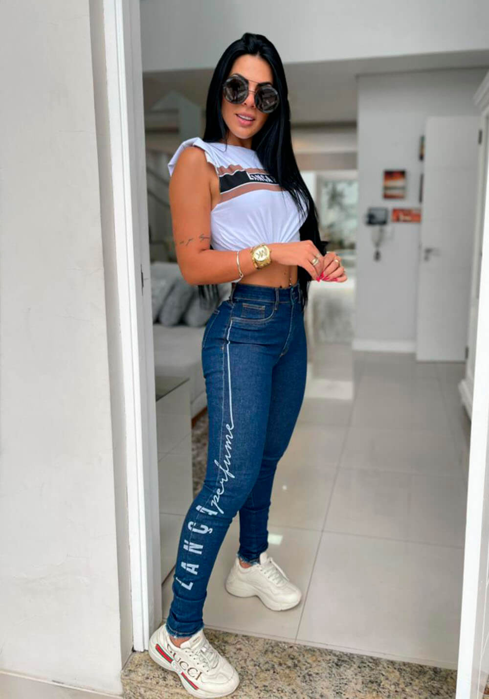 CALÇA JEANS ASSINATURA LANÇA PERFUME CALÇA JEANS ASSINATURA LANÇA PERFUME