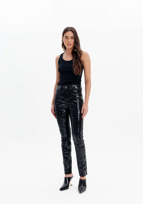 CALÇA SARJA HÉSTIA SKINNY SUPER HIGH LANÇA PERFUME