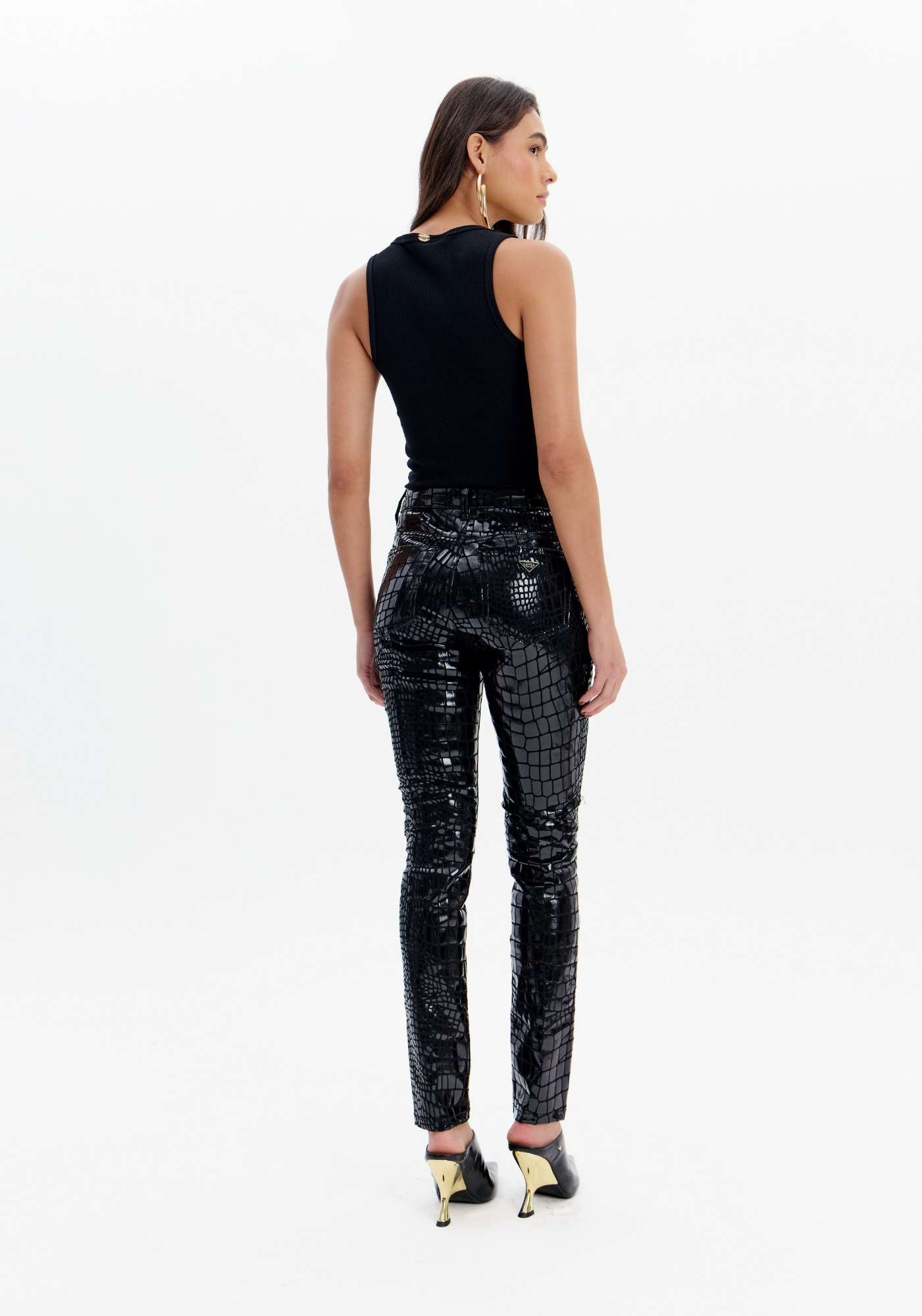 CALÇA SARJA HÉSTIA SKINNY SUPER HIGH LANÇA PERFUME