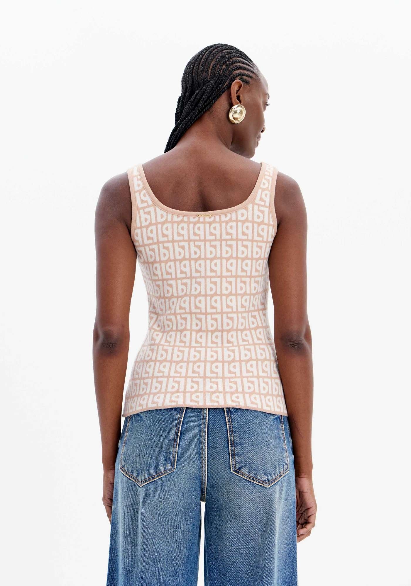 BLUSA REGATA TRICOT SIGNATURE LANÇA PERFUME