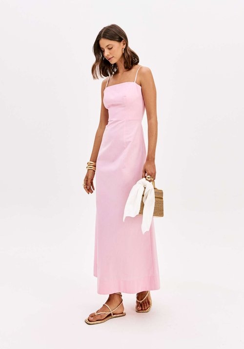 VESTIDO SUPER MIDI DE ALÇAS LANÇA PERFUME