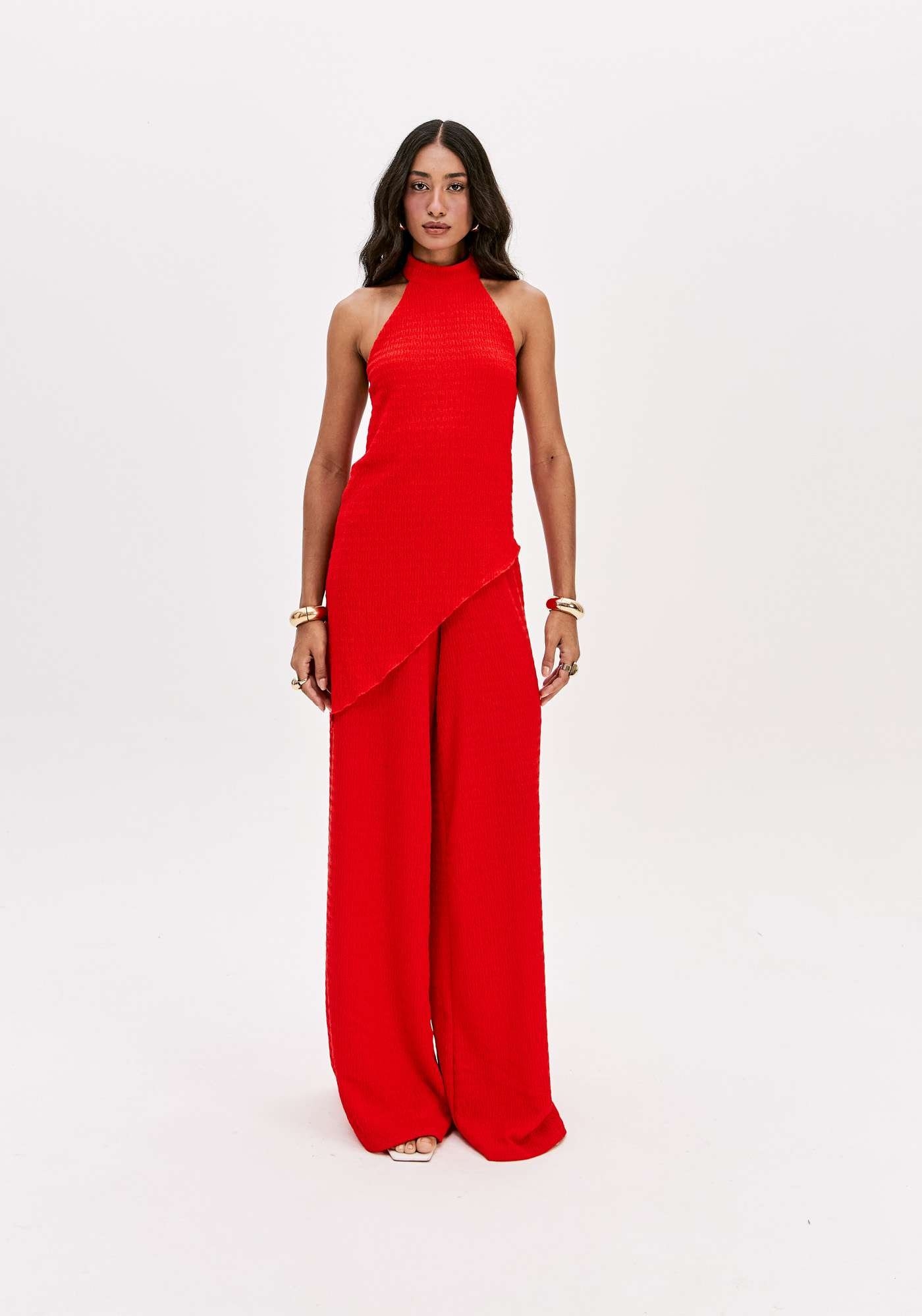 CALÇA WIDE LEG CINTURA ALTA LANÇA PERFUME