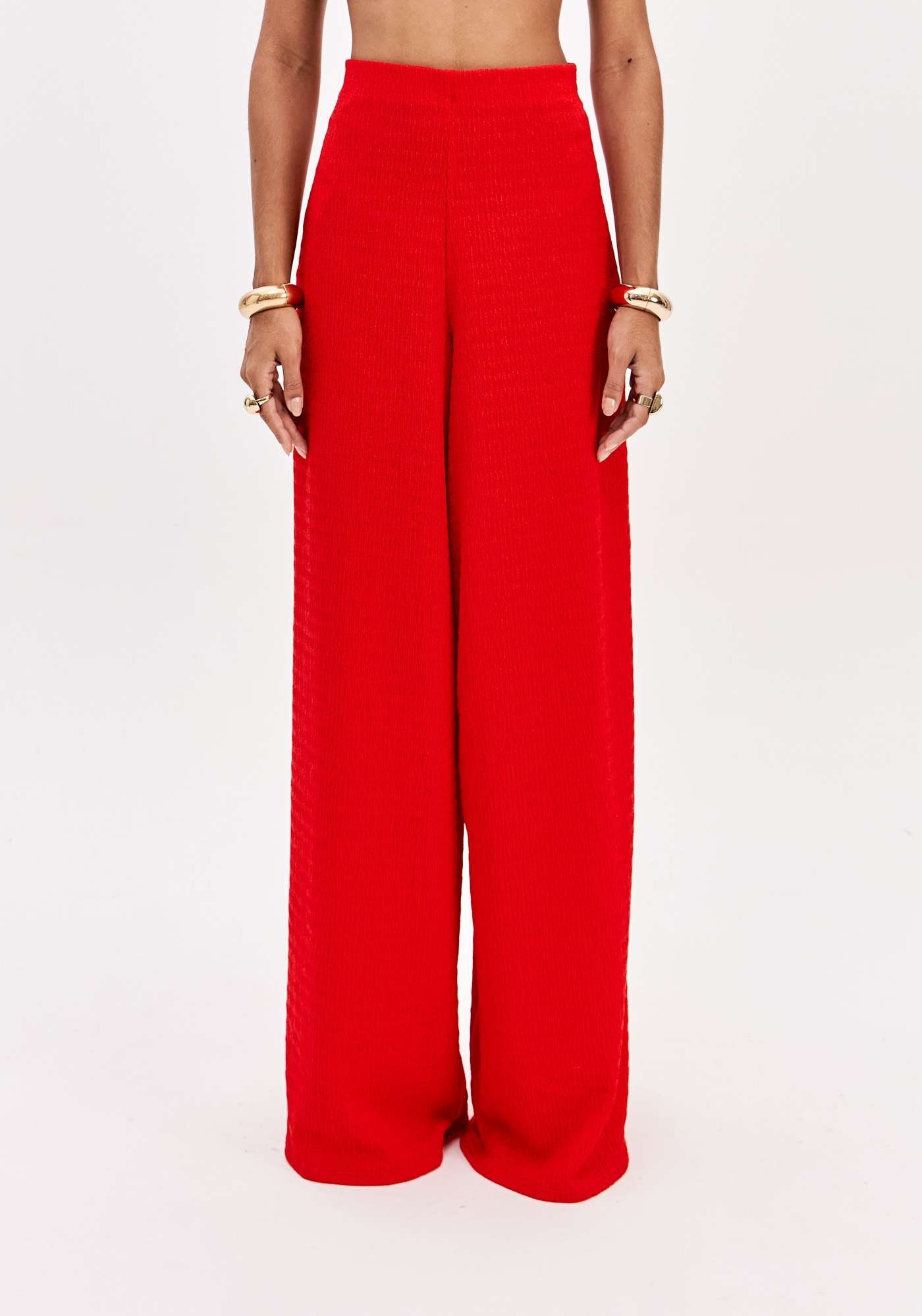 CALÇA WIDE LEG CINTURA ALTA LANÇA PERFUME