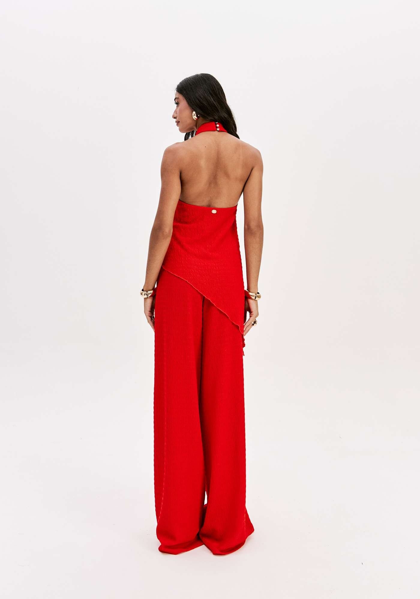 CALÇA WIDE LEG CINTURA ALTA LANÇA PERFUME