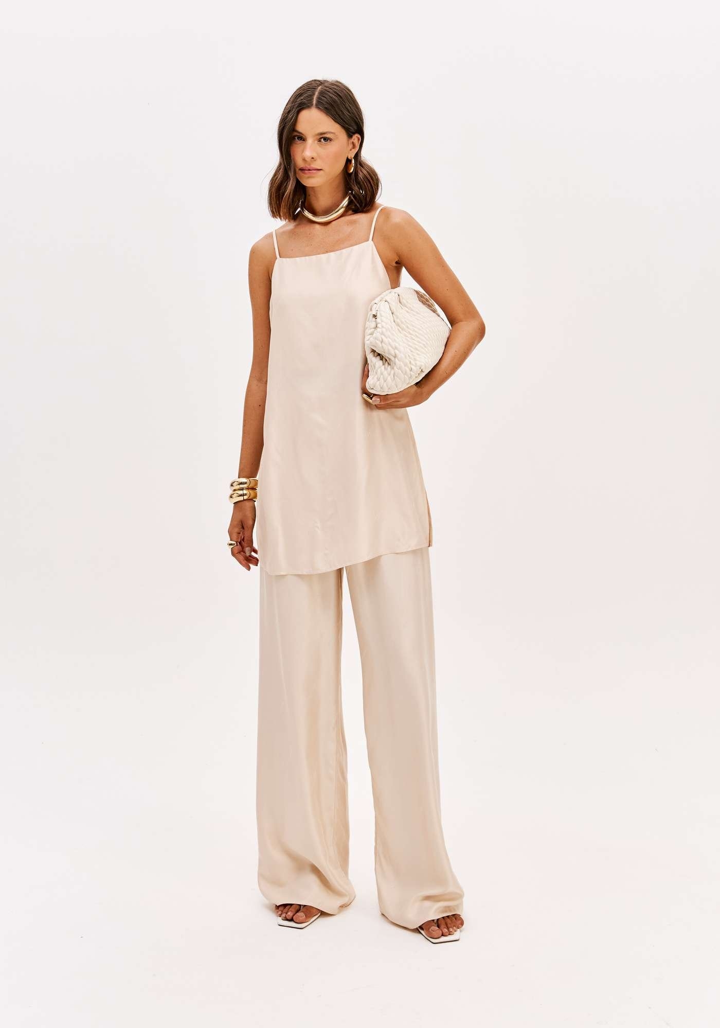 BLUSA ALONGADA DE ALÇA LANÇA PERFUME
