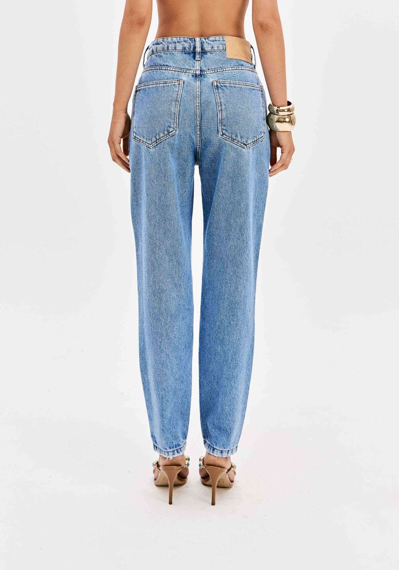CALÇA JEANS LUNA MOM SUPER HIGH LANÇA PERFUME