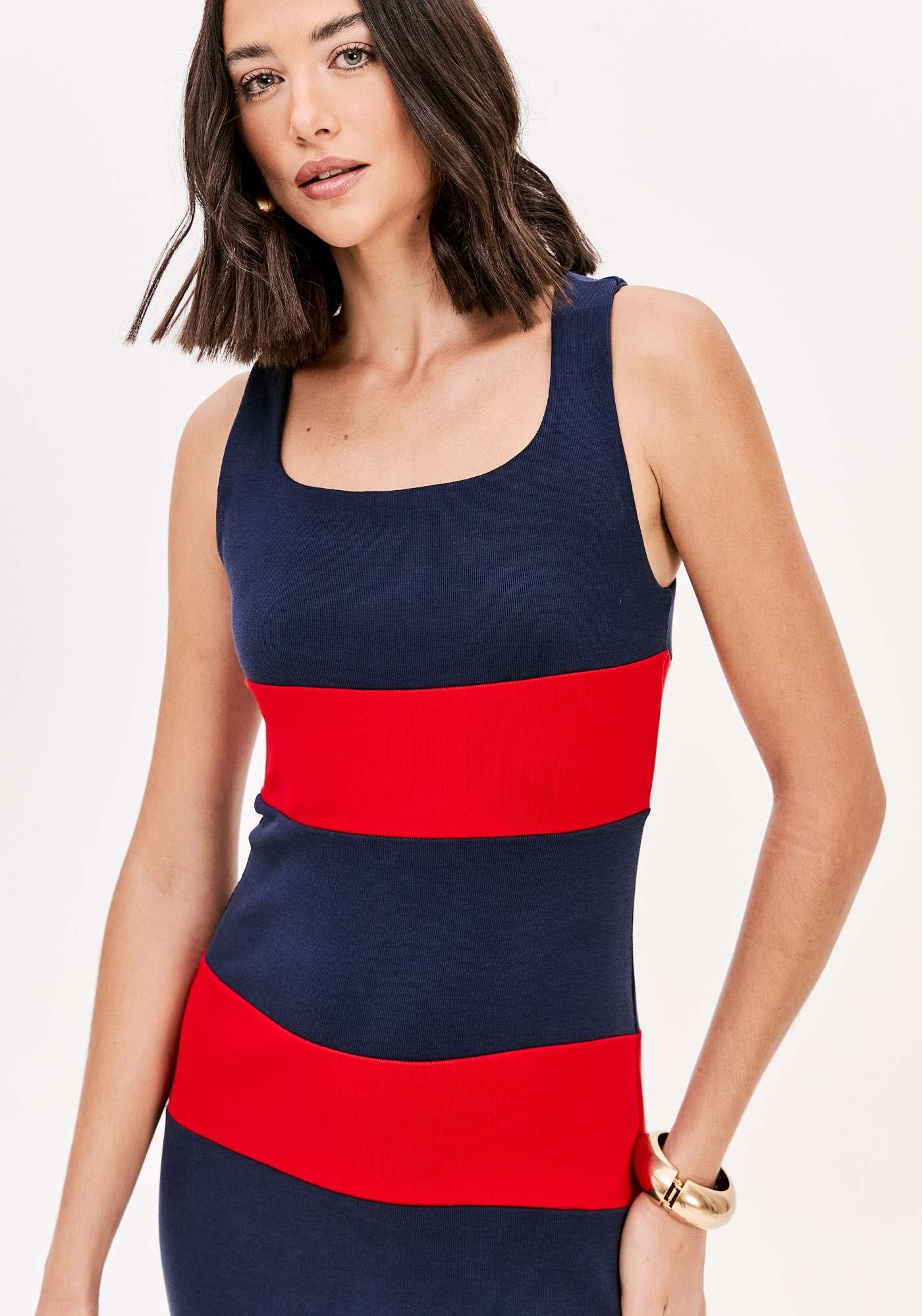 VESTIDO SUPER MIDI COM RECORTES LANÇA PERFUME