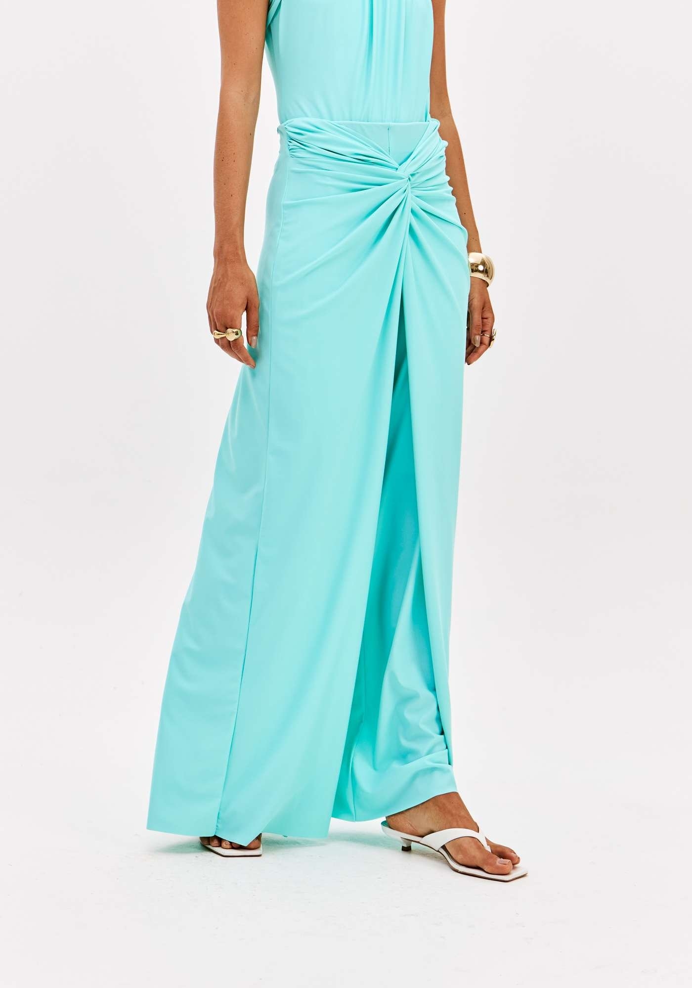 CALÇA PANTALONA COM TORÇÃO FRONTAL LANÇA PERFUME
