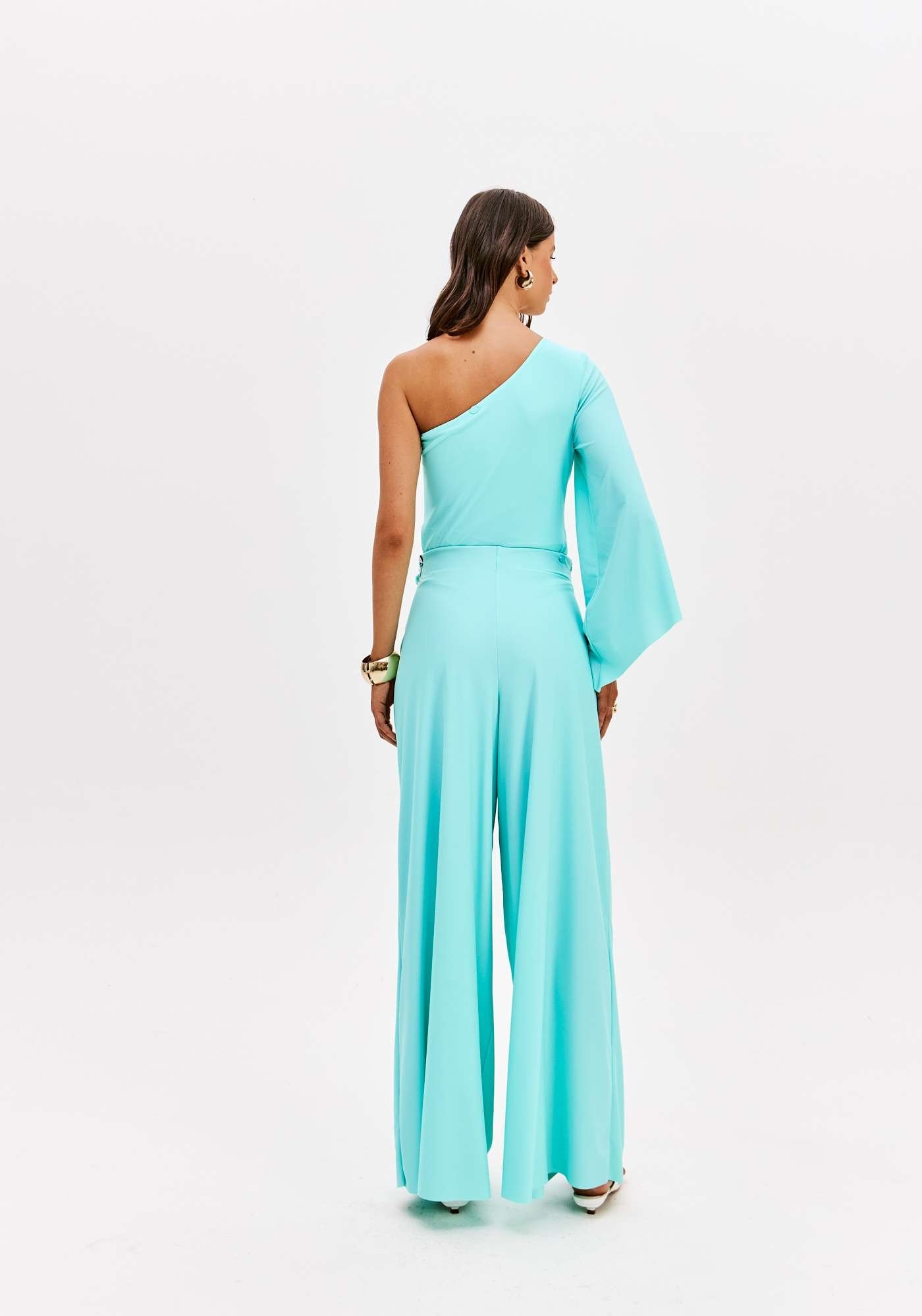 CALÇA PANTALONA COM TORÇÃO FRONTAL LANÇA PERFUME