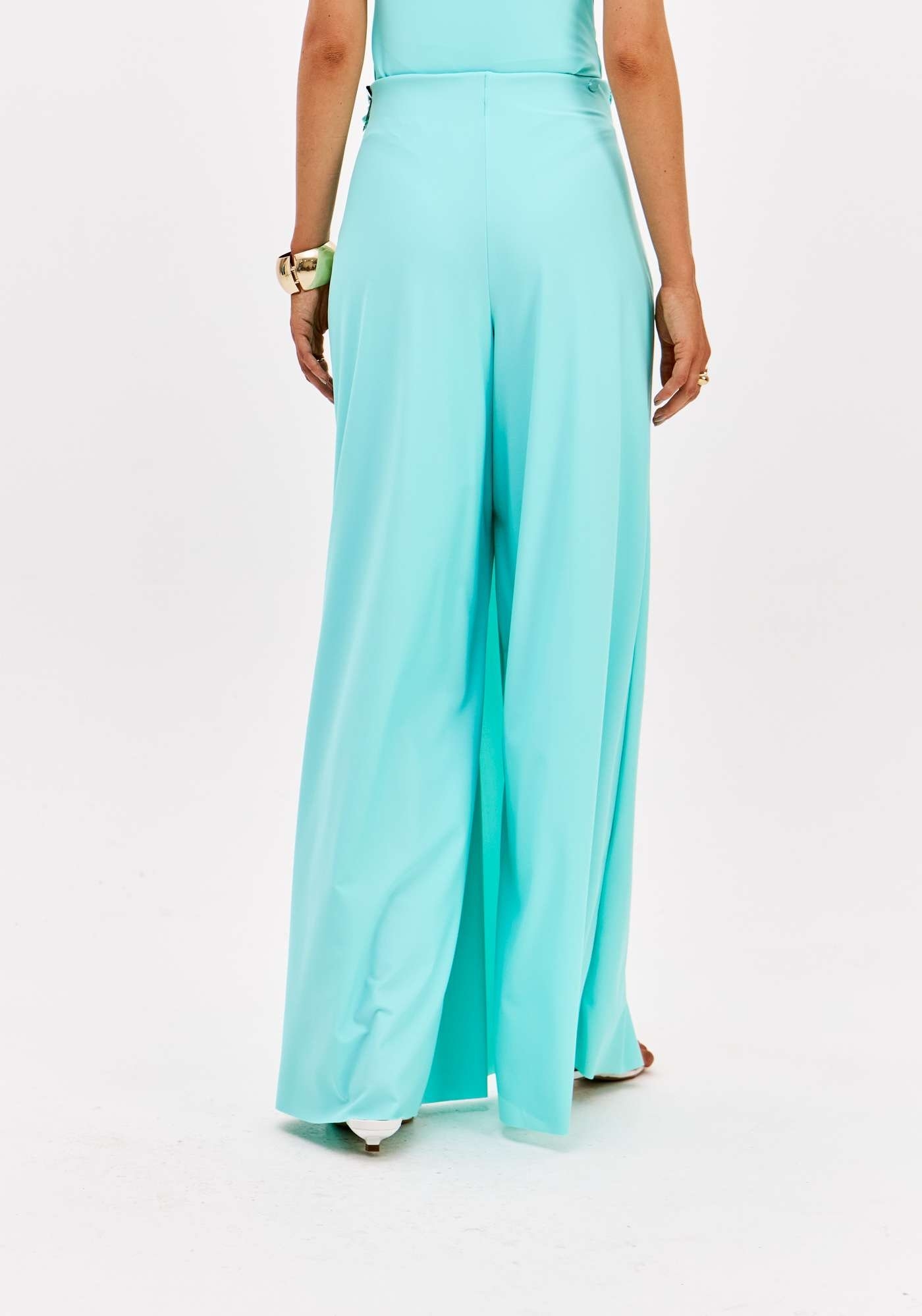 CALÇA PANTALONA COM TORÇÃO FRONTAL LANÇA PERFUME
