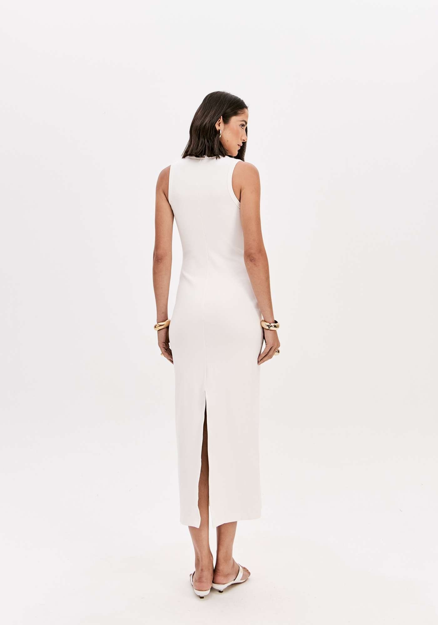 VESTIDO SUPER MIDI COM AVIAMENTO LANÇA PERFUME