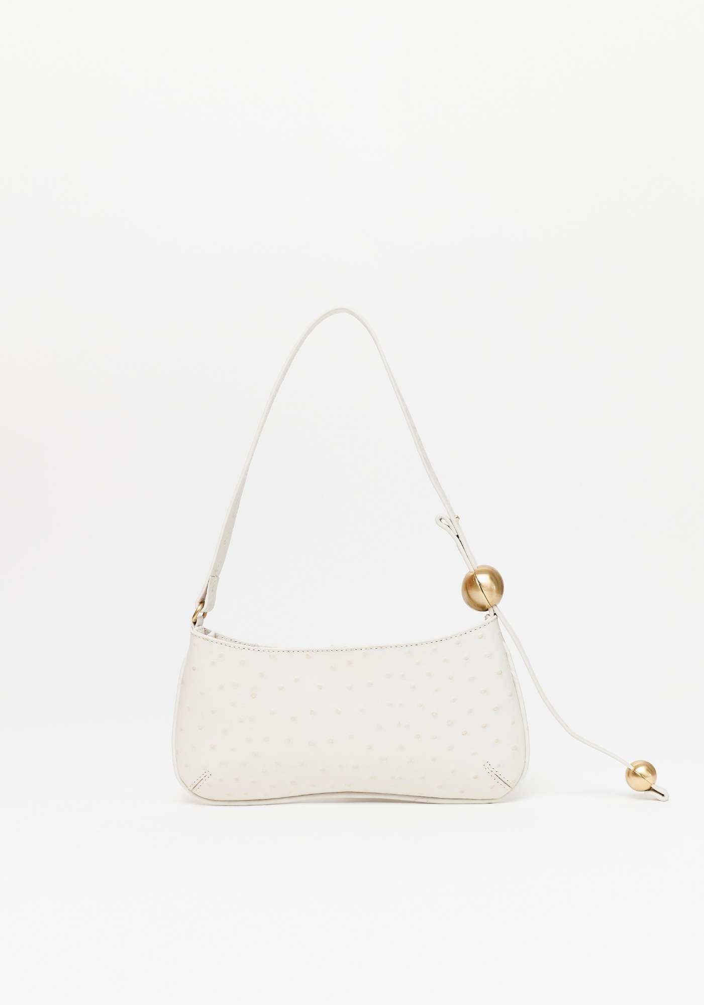 BOLSA SHOULDER COURO COM CADEADO LANÇA PERFUME
