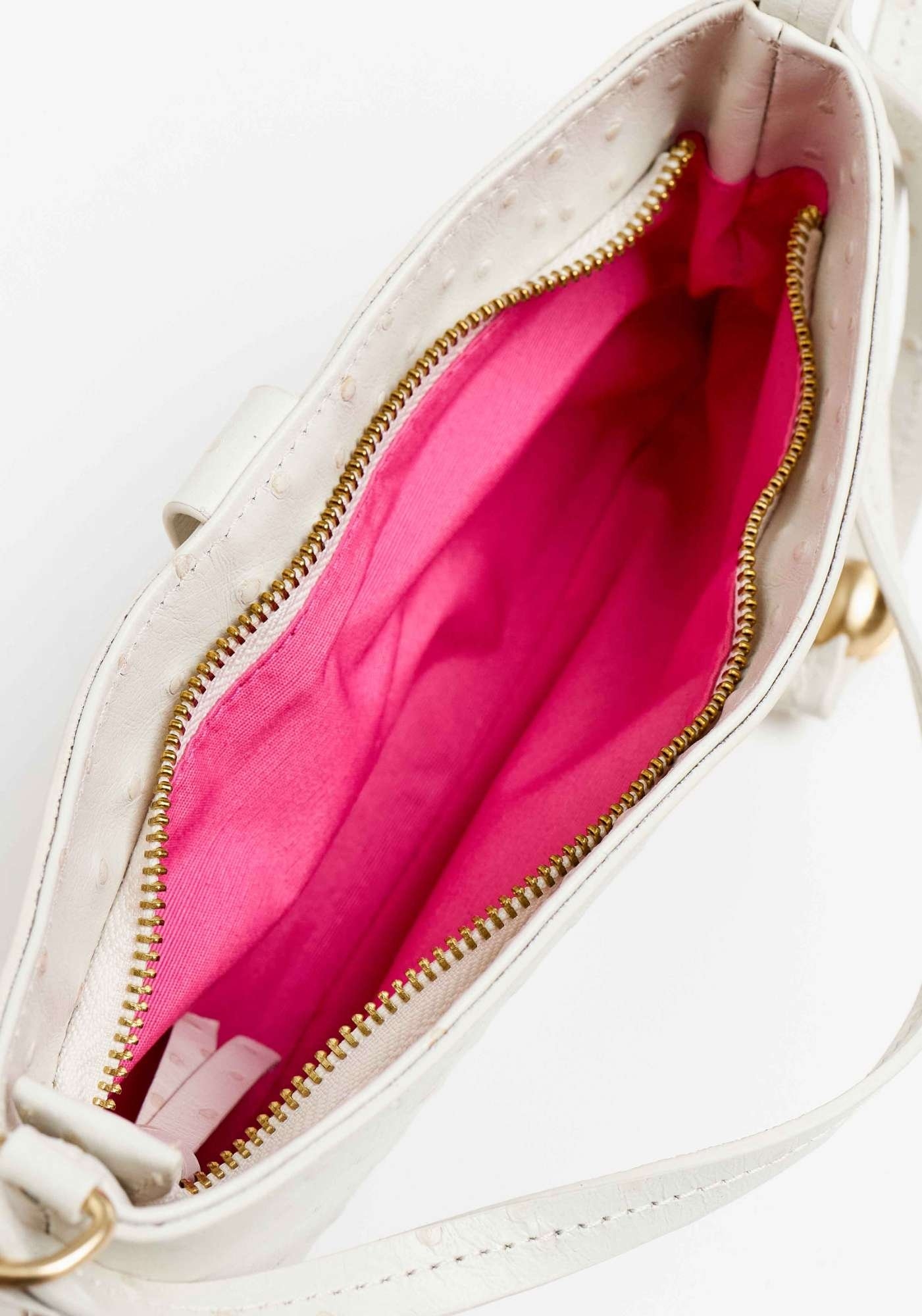 BOLSA SHOULDER COURO COM CADEADO LANÇA PERFUME