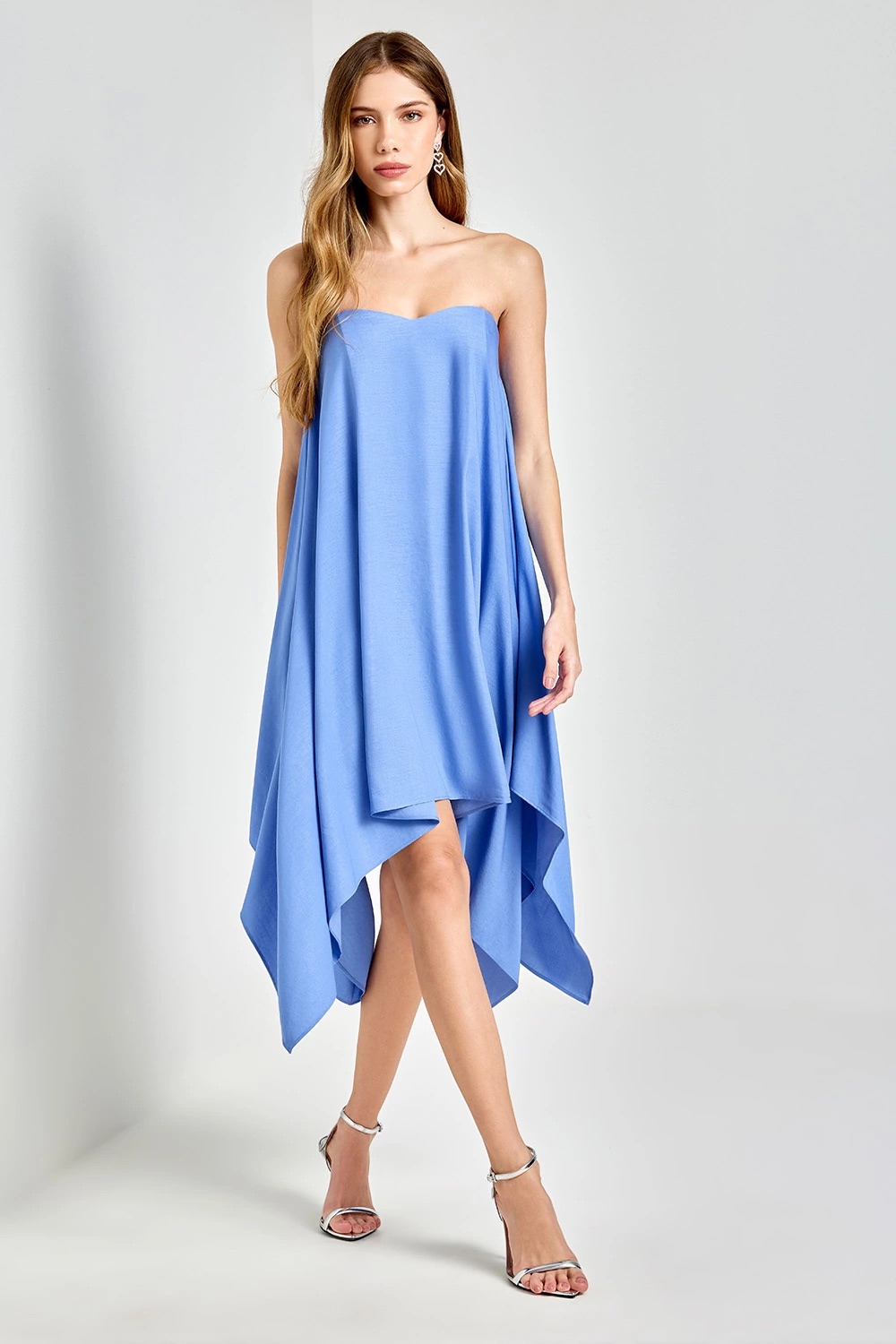VESTIDO NEFERTITI AZUL AVE RARA
