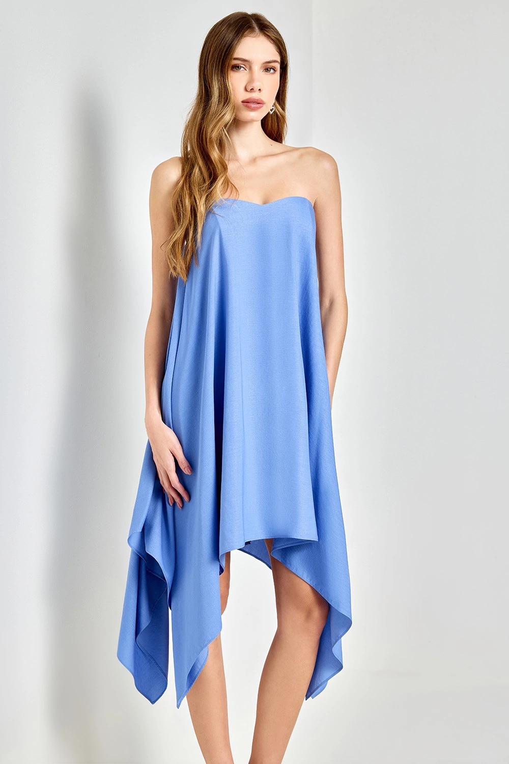 VESTIDO NEFERTITI AZUL AVE RARA