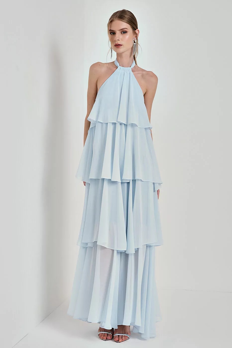 VESTIDO CROWN AZUL BEBÊ AVE RARA