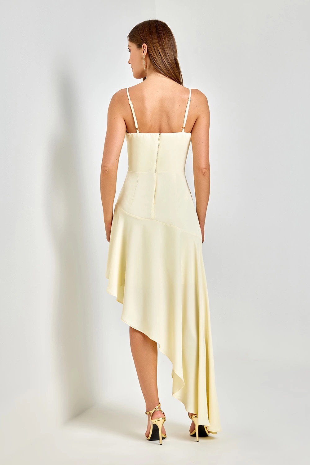VESTIDO ASSIMÉTRICO MISTRAL AMARELO