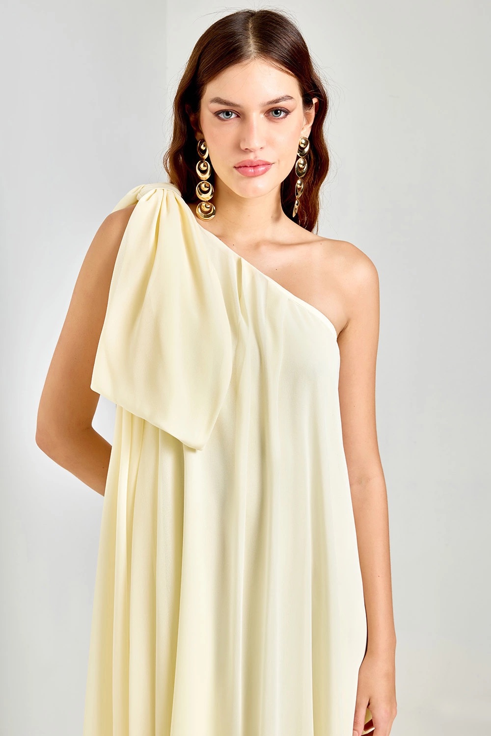 VESTIDO MYRTHA AMARELO AVE RARA