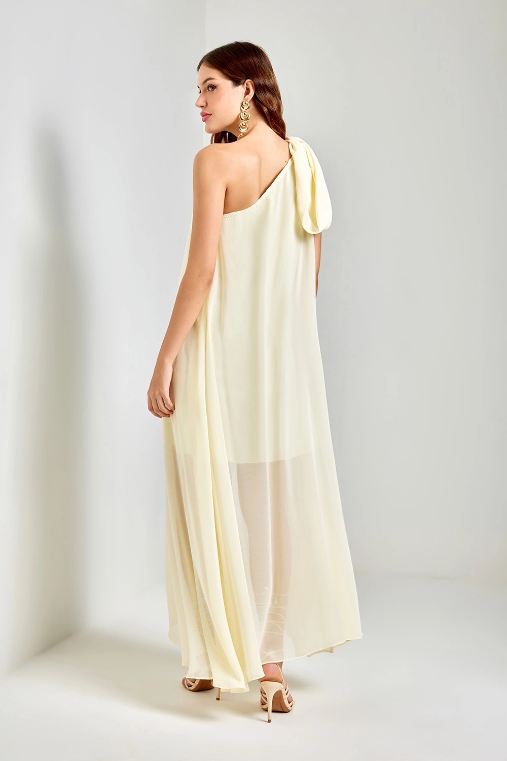 VESTIDO MYRTHA AMARELO AVE RARA