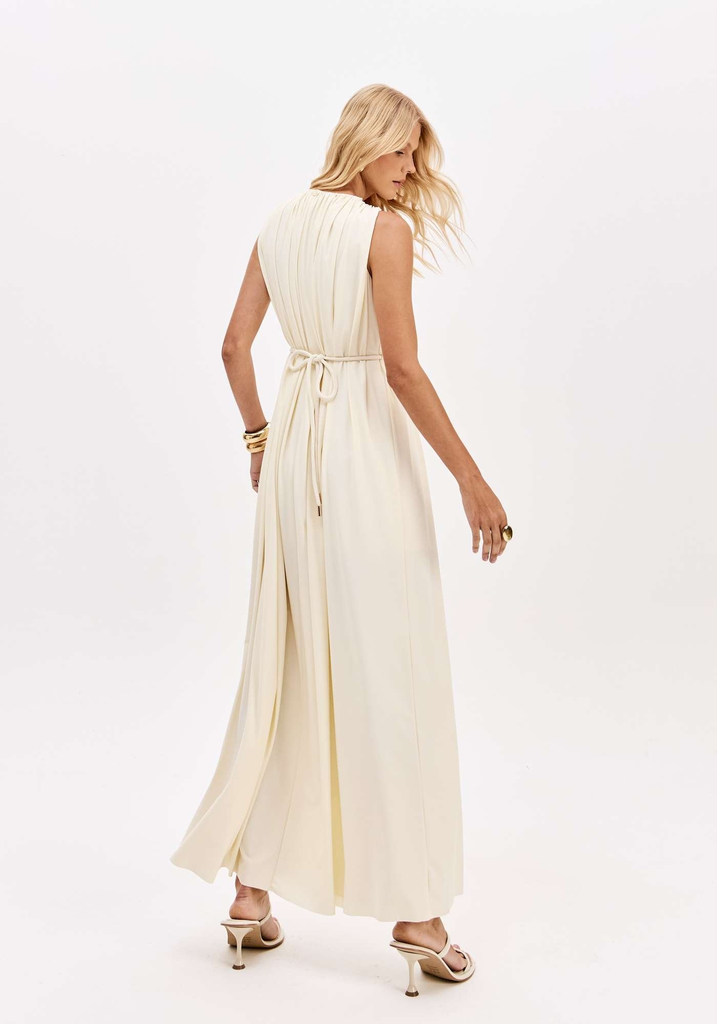 VESTIDO SUPER MIDI COM CORDÃO E AVIAMENTOS LANÇA PERFUME