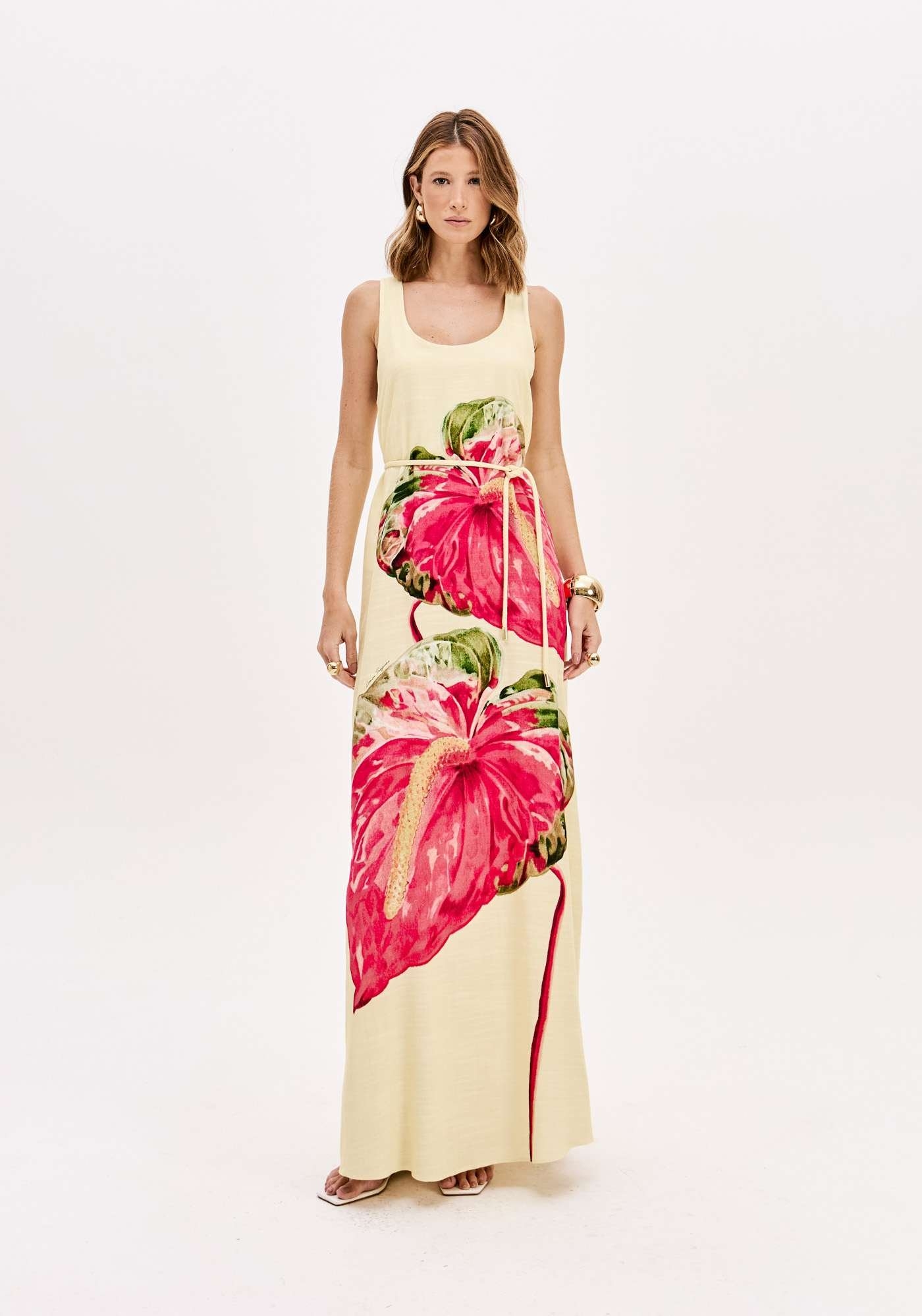 VESTIDO LONGO SEM MANGAS LANÇA PERFUME
